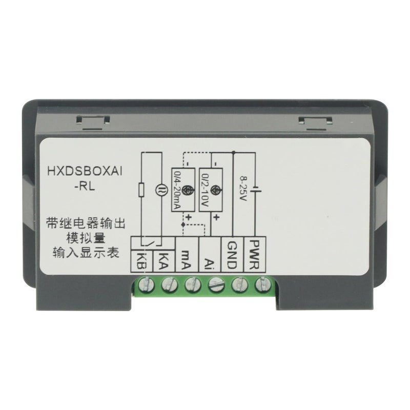 GODIYMODULES عداد عرض رقمي 0-10V 0-20mA 2-10V 4-20mA إدخال إشارة تناظرية عداد لوحة قياسية/RS485/ريلاي (مع مخرج ريلاي) - Image 2